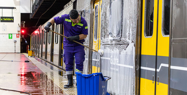 Limpieza del Subte
