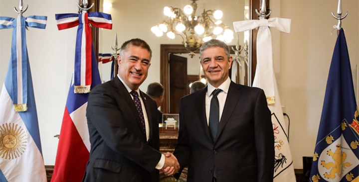 Macri con el Alcalde de Santiago