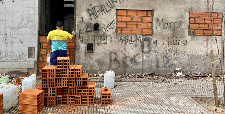 Clausuran una propiedad