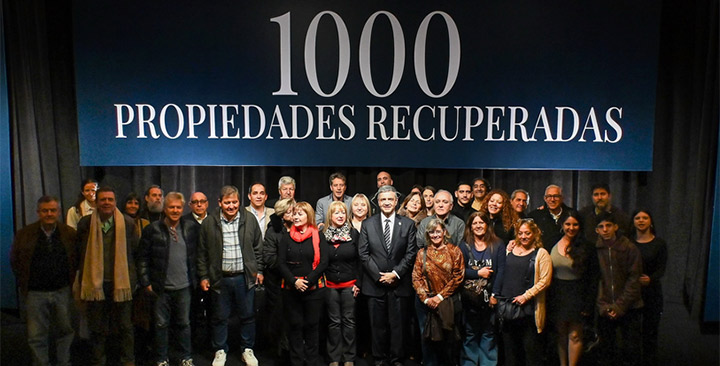 Mil propiedades recuperadas Mil propiedades recuperadas
